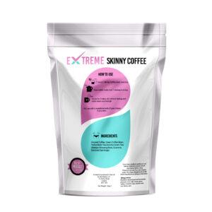 Burnfatea Skinny Coffee package with ingredients and usage instructions.