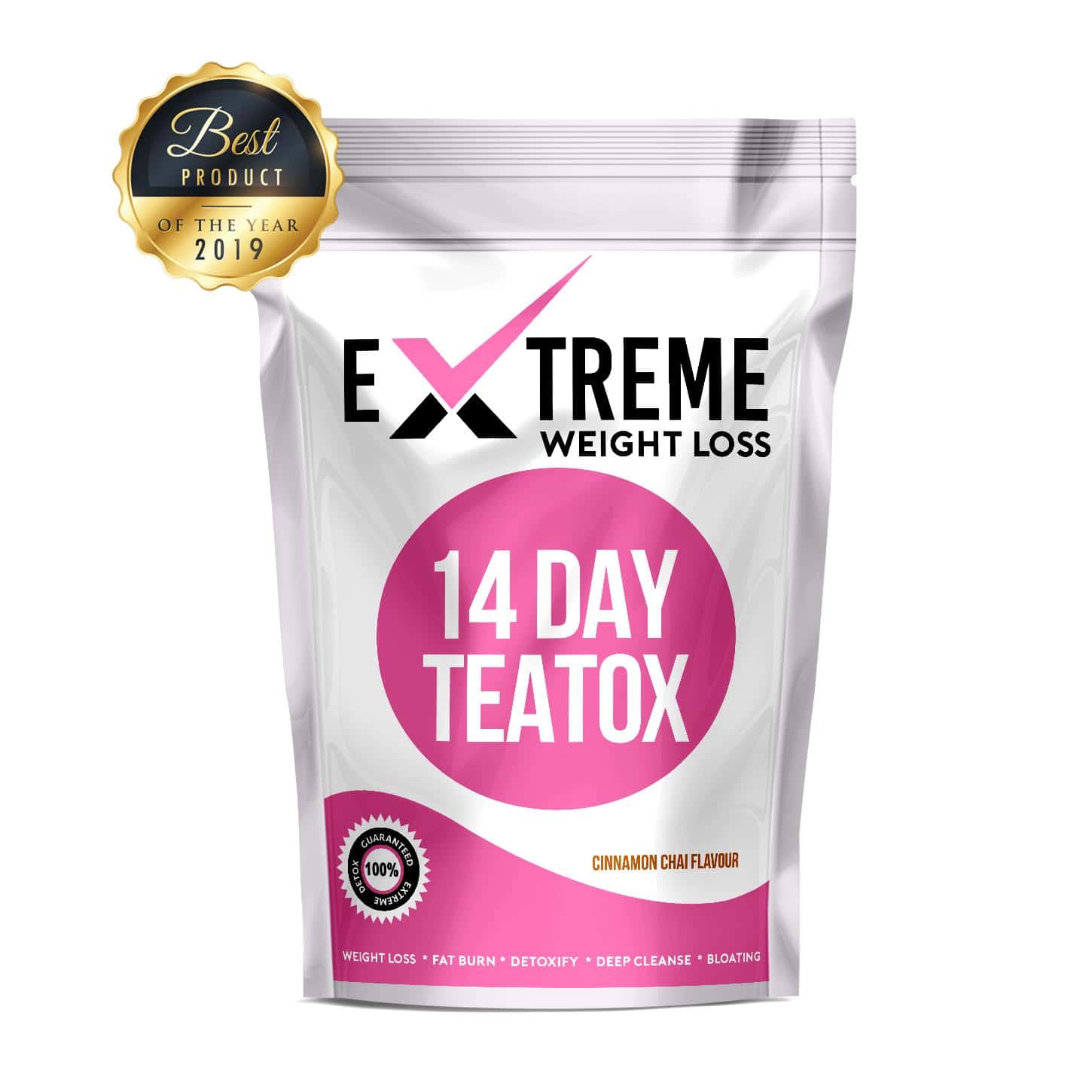 Burnfatea 14 Day TEATOX tea with cinnamon flavour for detox and weight loss.